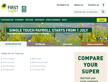 Tablet Screenshot of firstsuper.com.au
